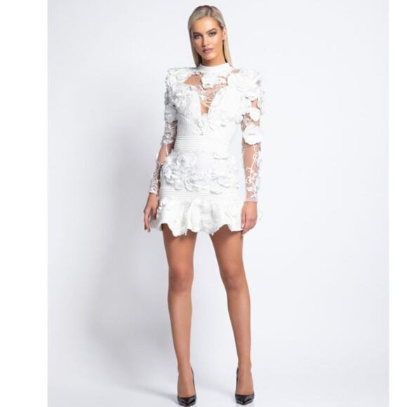 Zhivago The Vendetta Mini Dress White - Picture 3 of 16